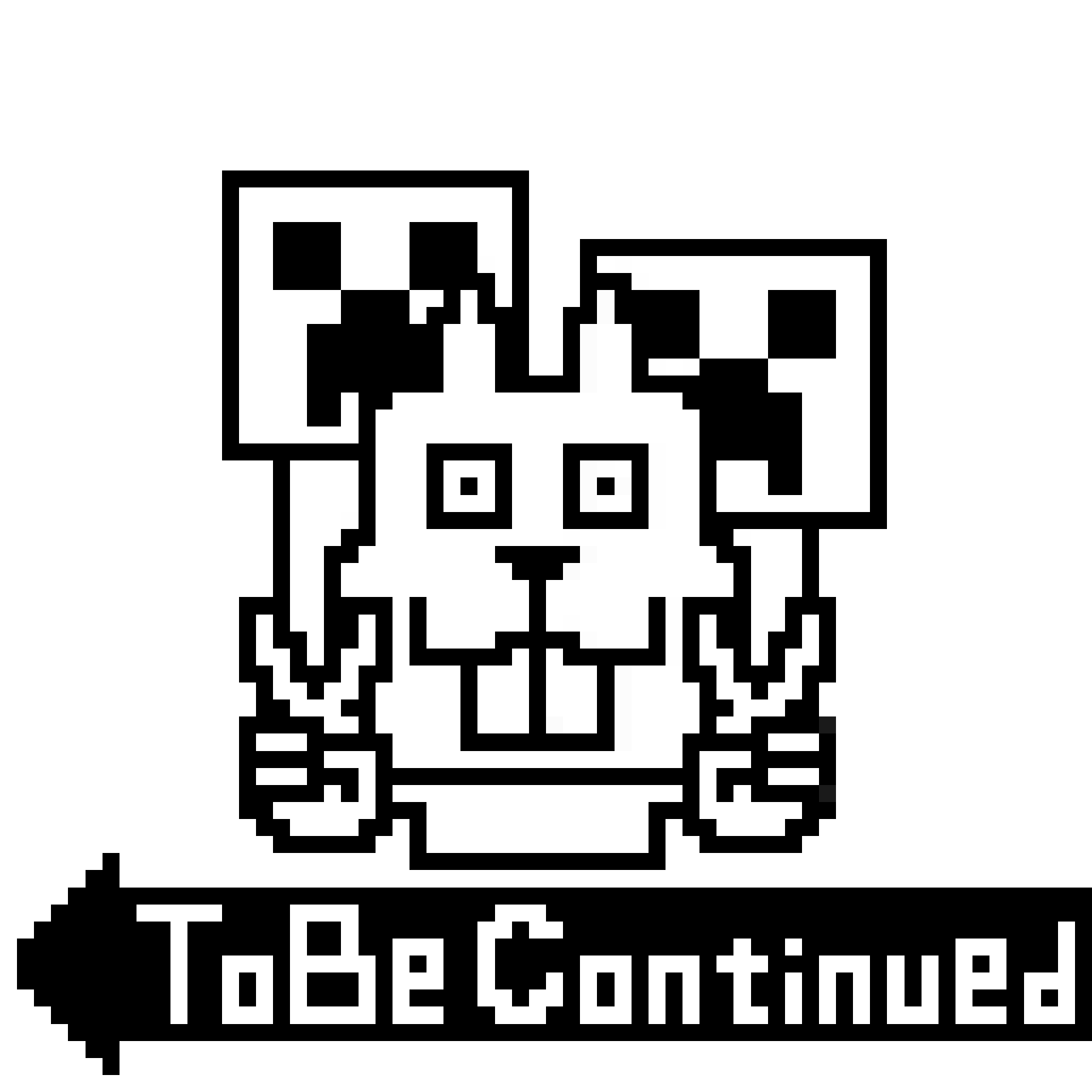 Hamrabi To Be Continued - 続くピクセルアートキャラクター